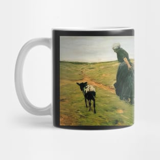 woman with goats - Max Liebermann Mug